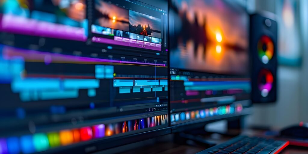 editor utilizing tools automate enhance editing process efficiency creativity concept automated editing creative enhancements efficiency tools editing automation