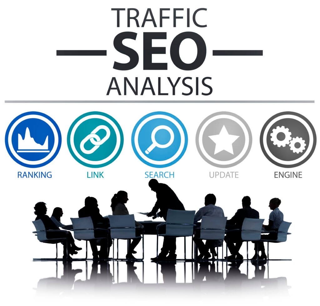 search engine optimisation analysis information data concept